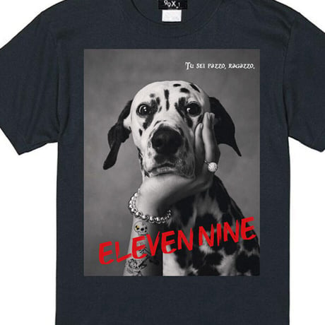 Eleven Nine / Tシャツ/ Dalmatian/ブラック