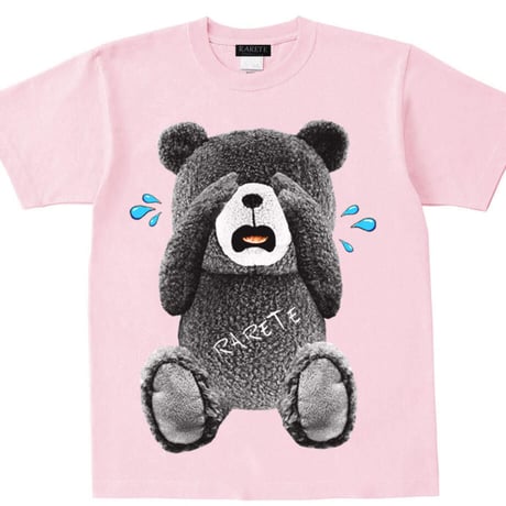RARETE (ラルテ) 泣いちゃった！ 【グレイ】 Tシャツ ライトピンク