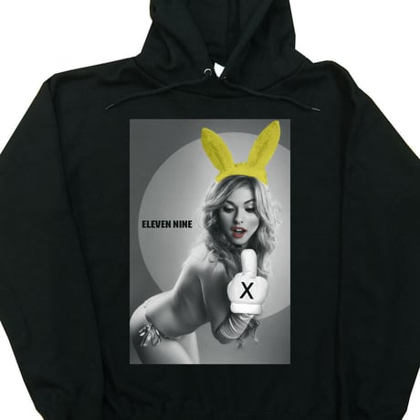 Eleven Nine / パーカー/fuck/ bunny/ブラック PL