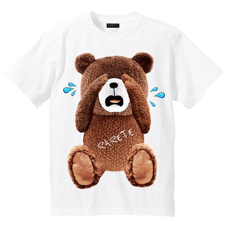 RARETE (ラルテ) 泣いちゃった！ 【茶色】 Tシャツ ホワイト