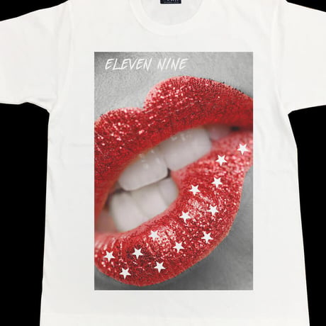 Eleven Nine / Tシャツ/ lips Star / ホワイト