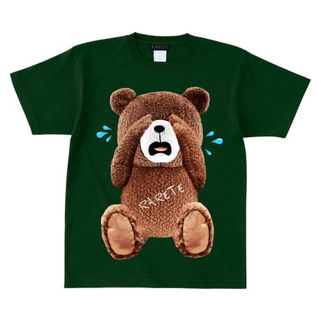 RARETE (ラルテ) 泣いちゃった！ 【茶色】 Tシャツ フォレストグリーン