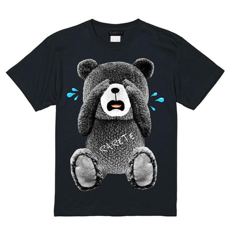 RARETE (ラルテ) 泣いちゃった！ 【グレイ】 Tシャツ ブラック