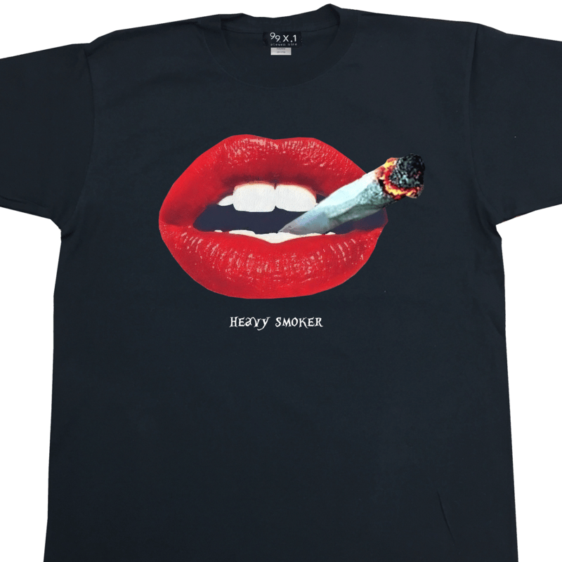 Eleven Nine / Tシャツ/ heavy smoker / ブラック | Fxxk'