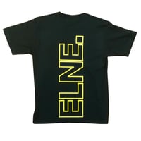 Eleven Nine / Tシャツ/yellow Rogo outline /ブラック