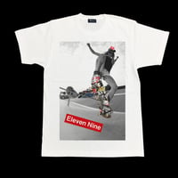 Eleven Nine / Tシャツ/ Box Rogo /Skateboard / ホワイト