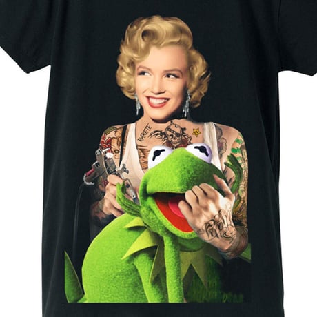 RARETE (ラルテ) マリリンモンロー Frog Tシャツ ブラック 星柄 star (レディース）