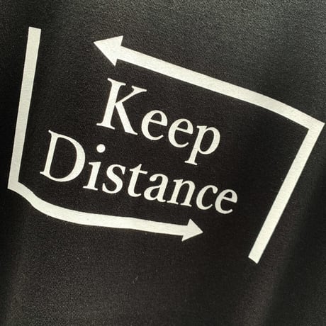 Eleven Nine / Tシャツ/ rogo /keep Distance /white ブラック
