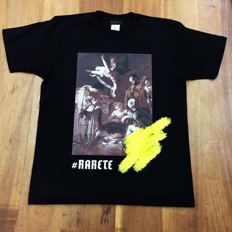 RARETE (ラルテ) CARAVAGGIOT　天使 　Tシャツ ブラック 星柄 star