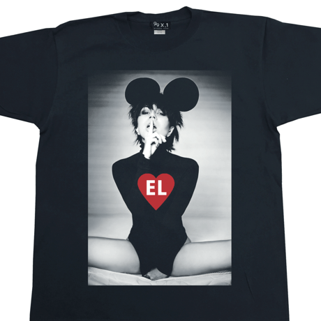 Eleven Nine / Tシャツ/ heart Girl /ブラック