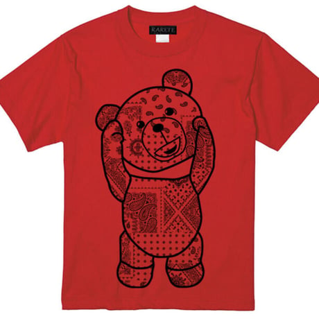 RARETE (ラルテ) テディベア バンダナ レッド Tシャツ