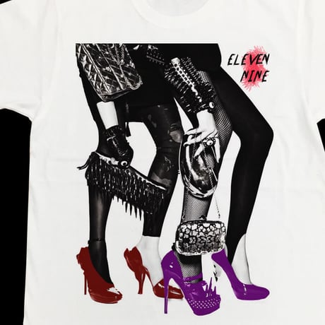 Eleven Nine / Tシャツ/ heel/ Rock / ホワイト