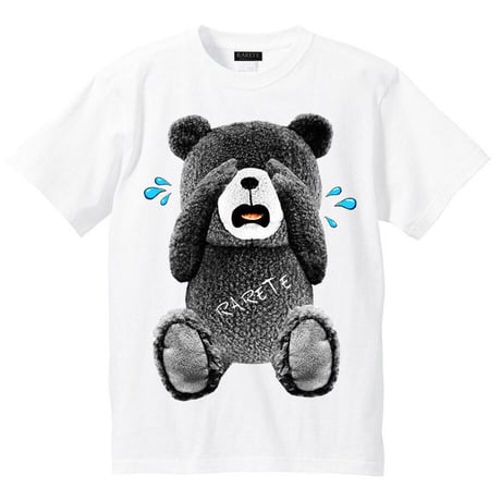 RARETE (ラルテ) 泣いちゃった！ 【グレイ】 Tシャツ ホワイト