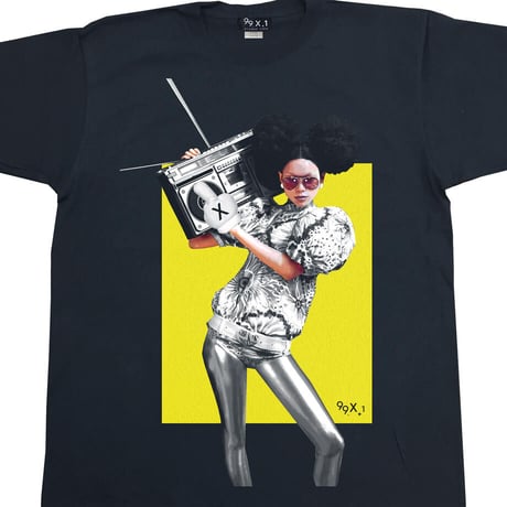 Eleven Nine / Tシャツ/ Afro/glove / ブラック