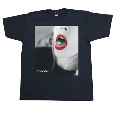 Eleven Nine / Tシャツ/ ongue Blue candy/ブラック