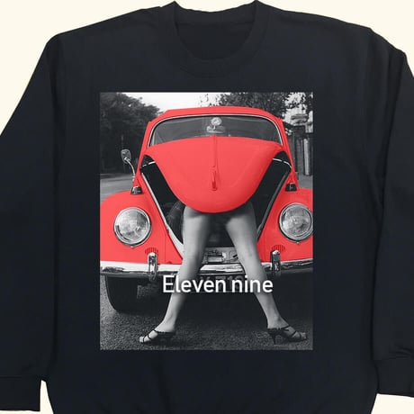 Eleven Nine / トレーナー/ Car red /ブラック