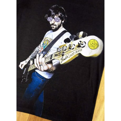 RARETE (ラルテ) ロック ギター ドクロ サングラス タトゥー Tシャツ スミクロ 星柄 star