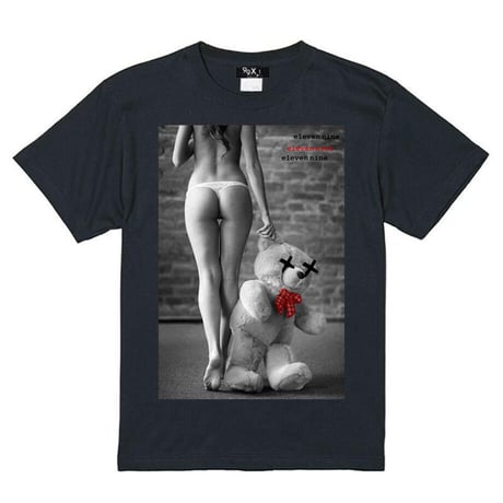 Eleven Nine / Tシャツ/Teddy bear/ブラック