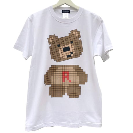 RARETE (ラルテ) テディベア pixel ホワイト Tシャツ