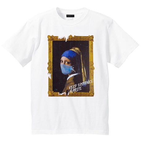 RARETE (ラルテ) フェルメール マスク Tシャツ ホワイト