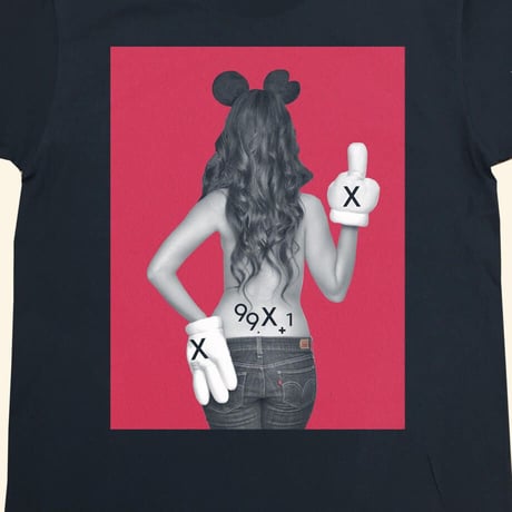 Eleven Nine / Tシャツ/ fuck /glove /ブラック