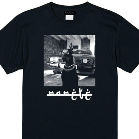 RARETE (ラルテ) ドーベルマン Car ブラック Tシャツ