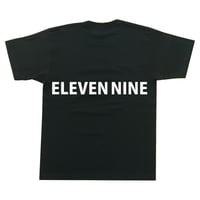 Eleven Nine / Tシャツ/ long Rogo back /ブラック