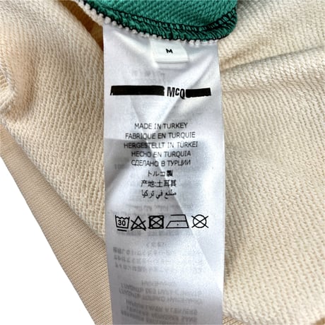 McQ Alexander McQueen アレキサンダーマックイーン スワロー レトロ カラー クレイジー アシンメトリー オーバーサイズ パーカー