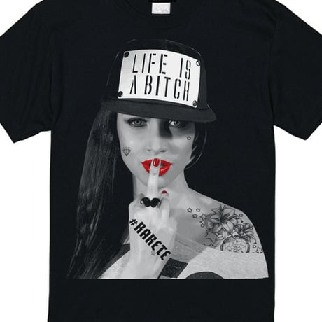 RARETE (ラルテ) LIFE IS ABXXXX Tシャツ ブラック