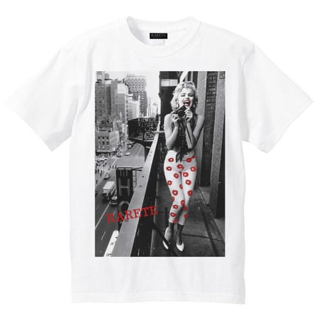 RARETE (ラルテ) マリリンモンロー camera flour Tシャツ ホワイト