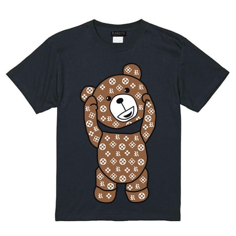 RARETE (ラルテ) 首取れた！ モノ (茶色) Tシャツ ブラック