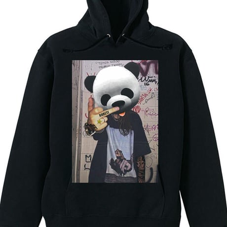 RARETE (ラルテ) Panda tatoo パーカーブラック