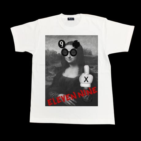 Eleven Nine / Tシャツ/ fuck / モナリザ / ホワイト