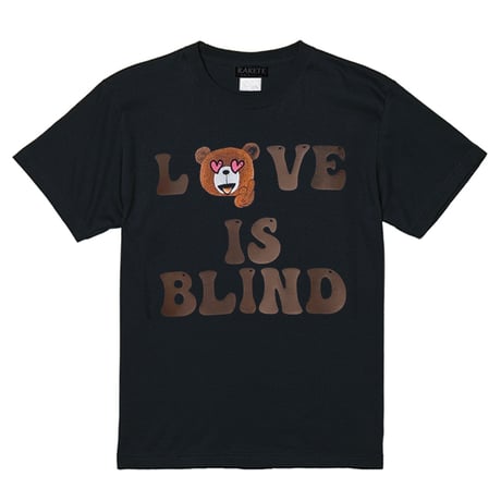 RARETE (ラルテ) LOVE IS BLIND テディベア Tシャツ ブラック