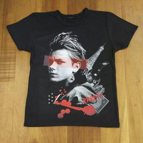 RARETE (ラルテ) リヴァー・フェニックス コラージュ Tシャツ スミクロ 星柄 star