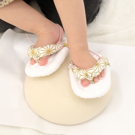 baby布ぞうり「いっぽ」ドット