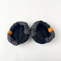 ノントリⓇ布ぞうり：1　ブラック ドット