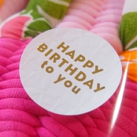 【無料】HAPPY BIRTHDAY ステッカー