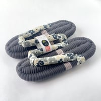 花柄鼻緒のふっくら布ぞうり：L［J01-2603-05］
