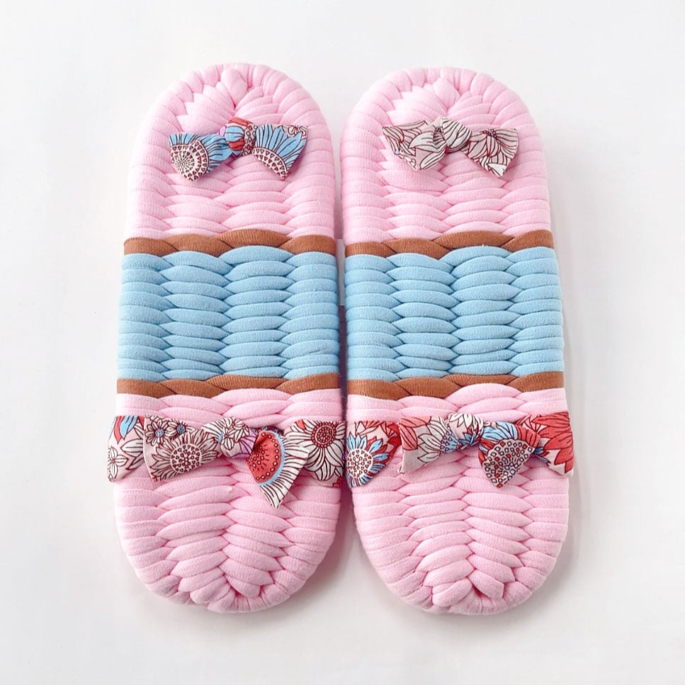 花柄鼻緒のふっくら布ぞうり：M［J04-2603-03］ | ふっくら布ぞうりshop