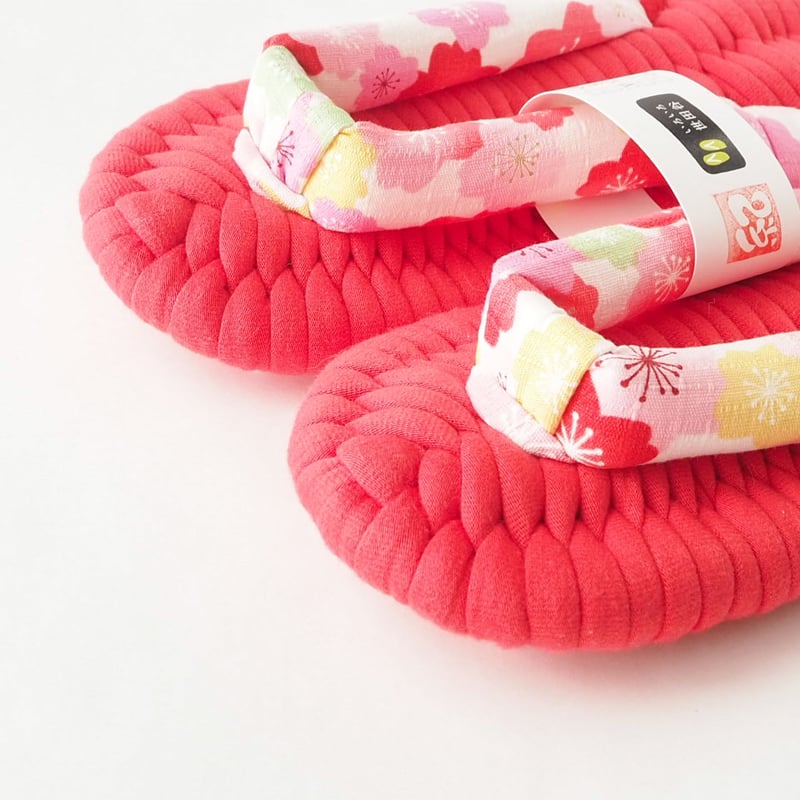 定番】桜鼻緒のふっくら布ぞうり：M・L | ふっくら布ぞうりshop