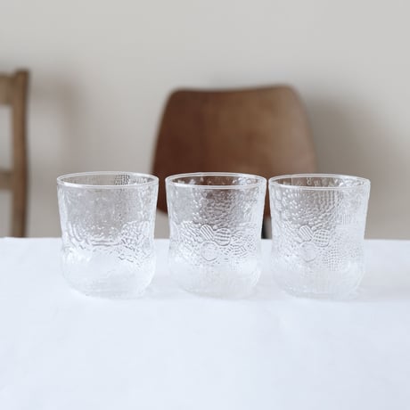 ★BROCANTE  Oiva Toikka FAUNA  レリーフグラス     １個