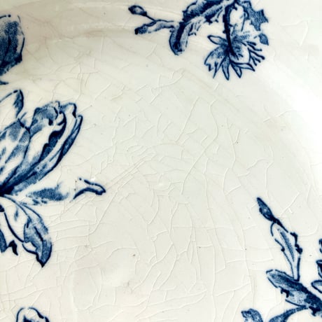 ★BROCANTE ブルーの花柄皿 3種