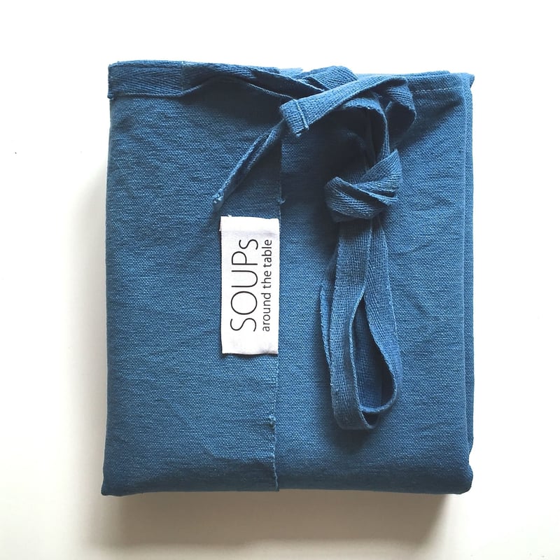 45rpm　45r 　インディゴ染め　藍染　エプロン 45RWAIWAI 裏毛のリバースエプロン（インディゴ）: GOODS｜45R