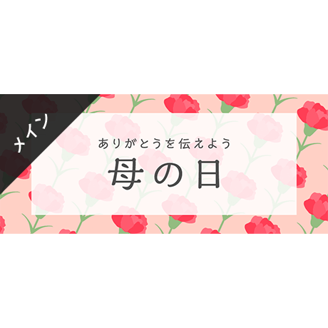 メインビジュアル素材｜940×400px 母の日 [B-02]