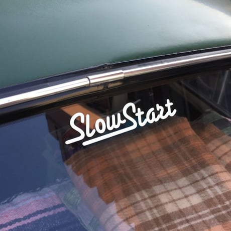 Slow Start ロゴステッカー／カッティングシートタイプ（1枚）