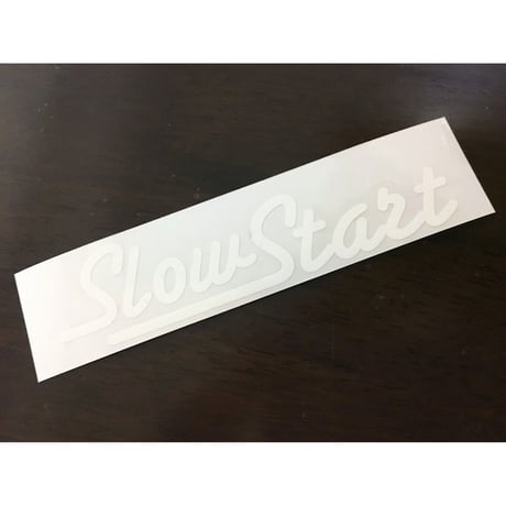 Slow Start ロゴステッカー／カッティングシートタイプ（1枚）