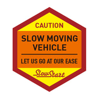 SLOW MOVING VEHICLE ステッカー（1枚）