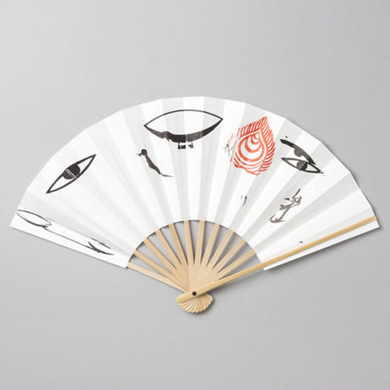 はな 手描き一点物です 北川一成 手描き扇子 | グラフのお店