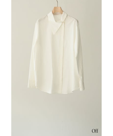 Organic Cotton Uneven Collar Shirt（ls34394T）